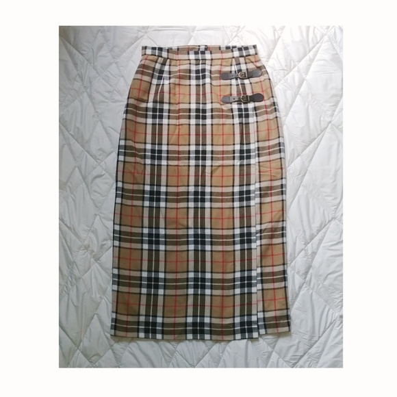 Vintage Dresses & Skirts - Vintage Tartan Ankle Length Skirt